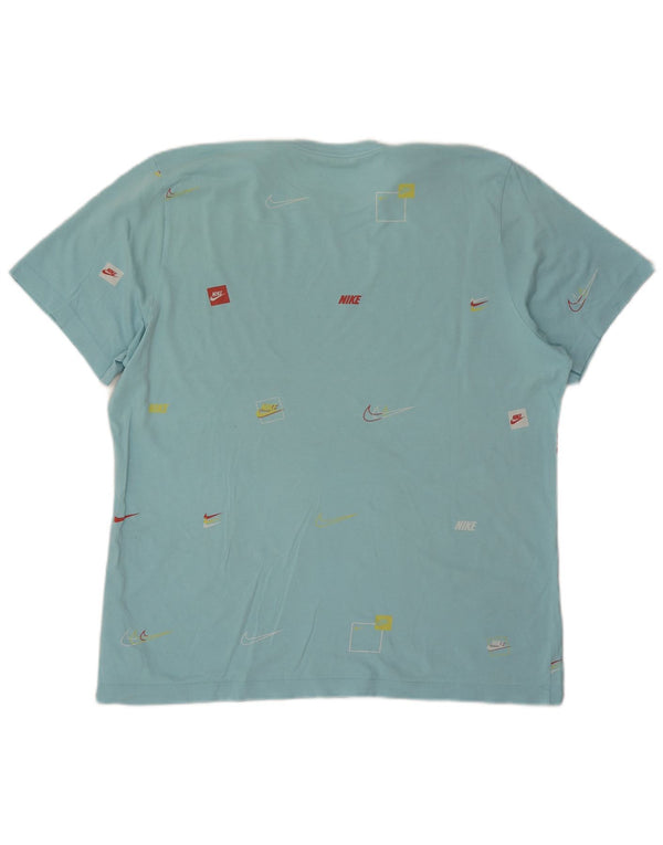 Nike Camiseta gráfica para hombre Top XL Algodón azul