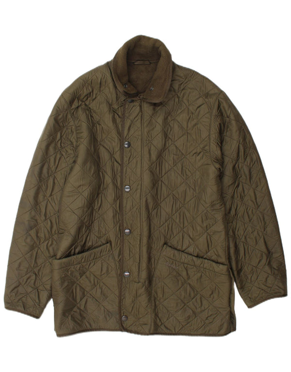 Barbour Chaqueta acolchada para hombre UK 36 Small Verde Poliamida