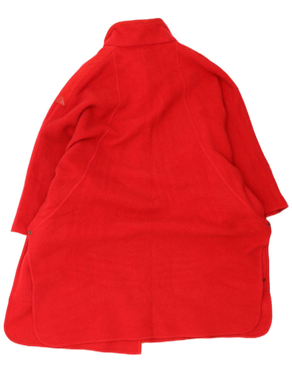 Abrigo poncho vintage para mujer Talla única Lana virgen roja