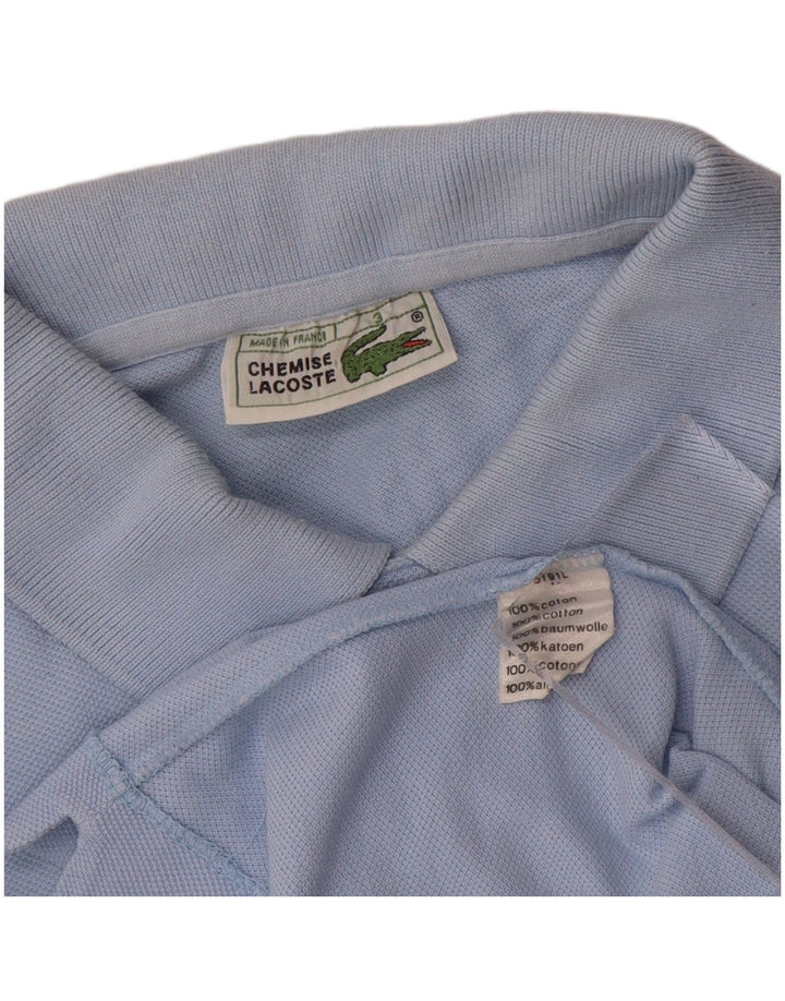 Polo Lacoste para hombre talla 3 pequeño algodón azul