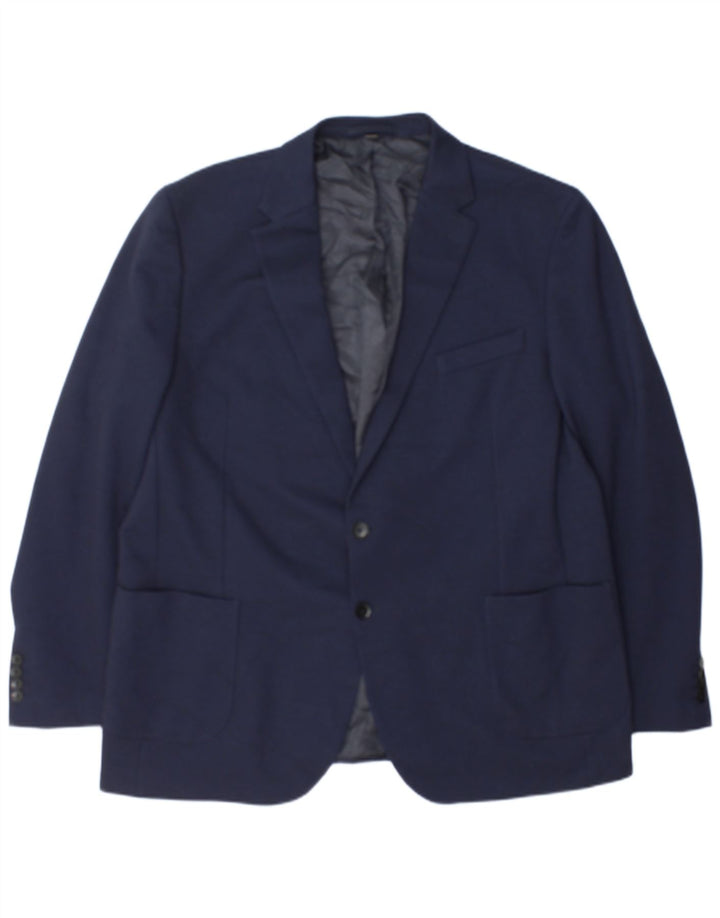 Marks & Spencer Chaqueta tipo blazer de 2 botones para hombre UK 48 2XL Poliamida azul marino