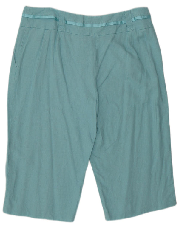 Marks & Spencer Bermudas Chinos para Mujer UK 16 Large W34 Turquesa