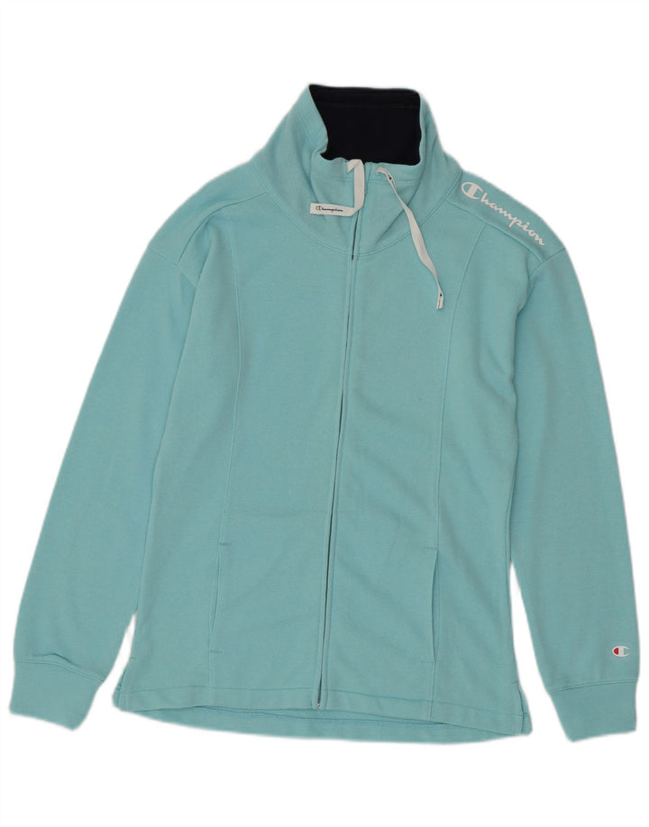 Champion - Chaqueta de chándal gráfica para mujer, talla 40, color azul