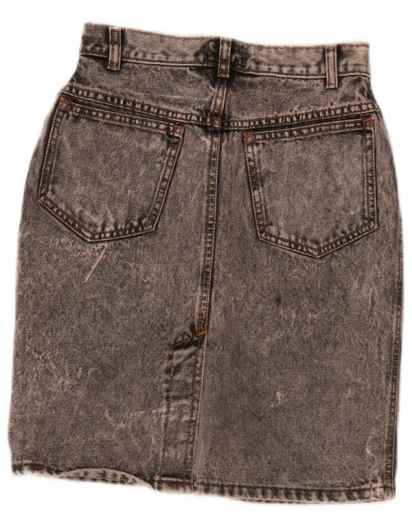 Falda vaquera vintage para mujer IT 34 2XS W24 Algodón gris