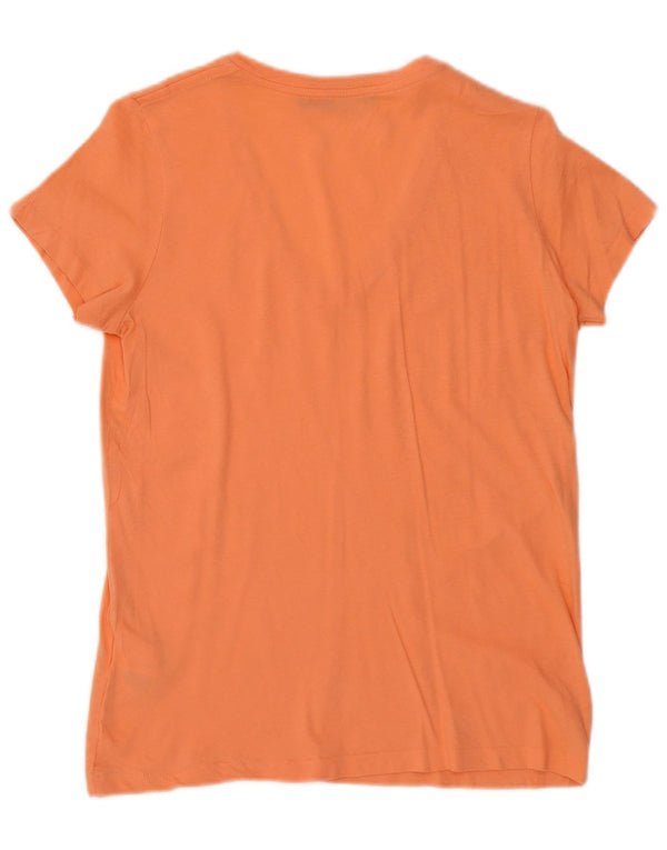 Polo Ralph Lauren Mujer Camiseta Top Small Naranja Algodón