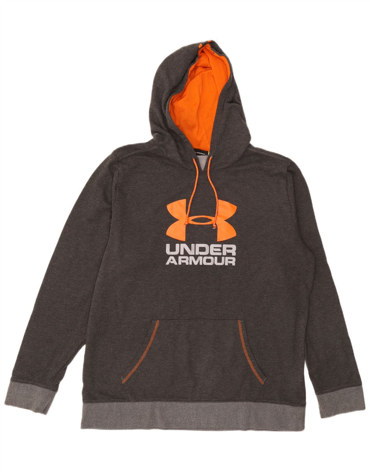 Under Armour Jersey con capucha gráfica para hombre XL Poliéster gris