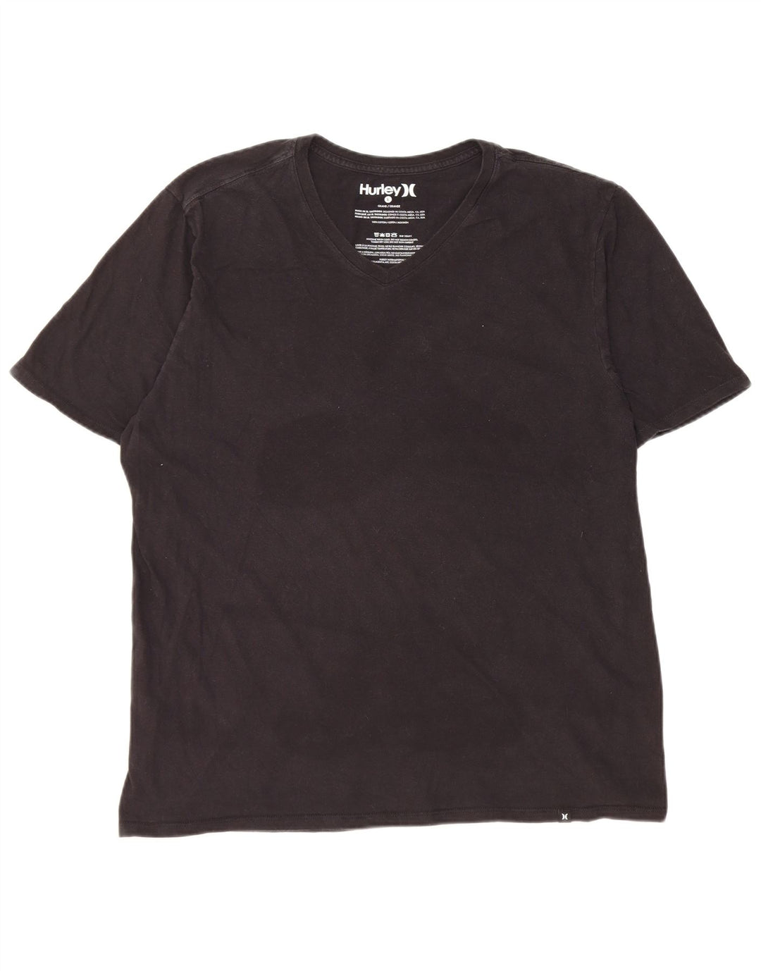 Hurley Camiseta Regular De Manga Corta Para Hombre Top Grande De Algodón Negro
