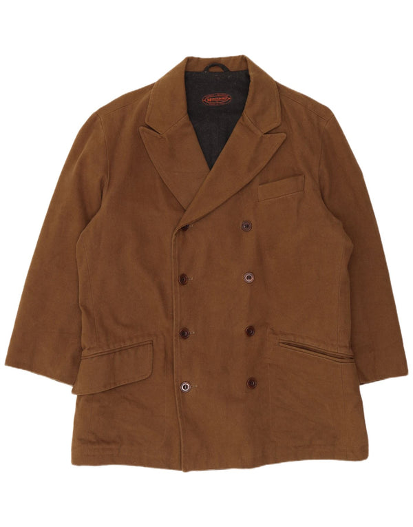 Montedoro Abrigo cruzado para hombre UK 42 XL Marrón
