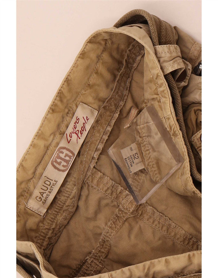 Gaudí Pantalones cortos cargo para hombre IT 52 XL W38 Algodón beige