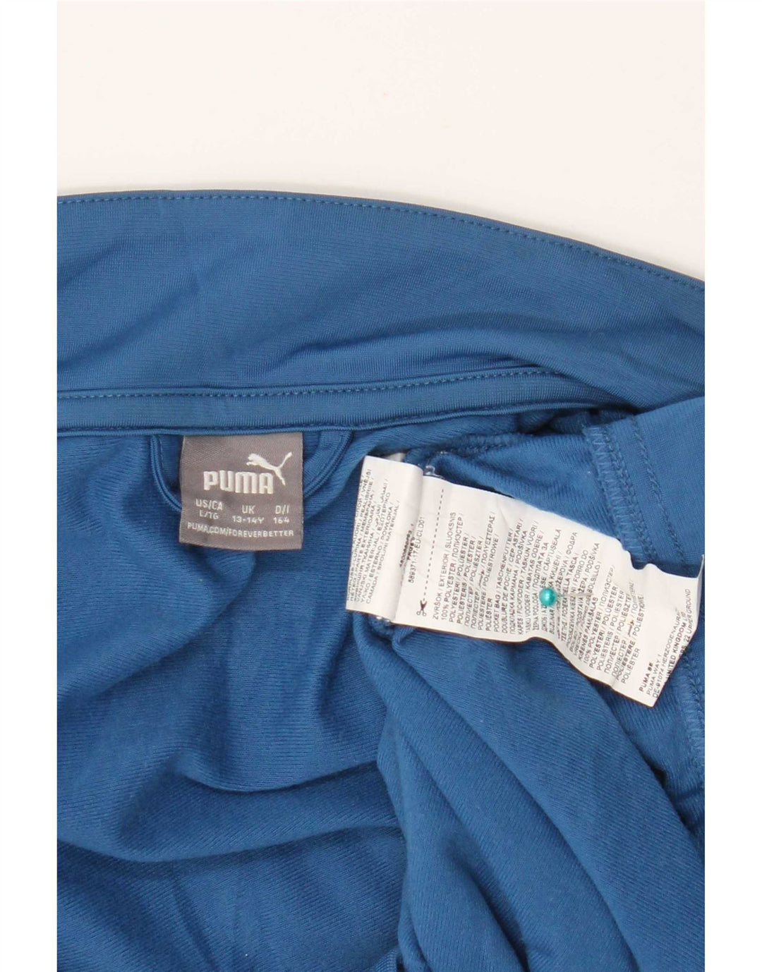 Puma Chaqueta de chándal para niño 13-14 años Azul Colorblock Poliéster