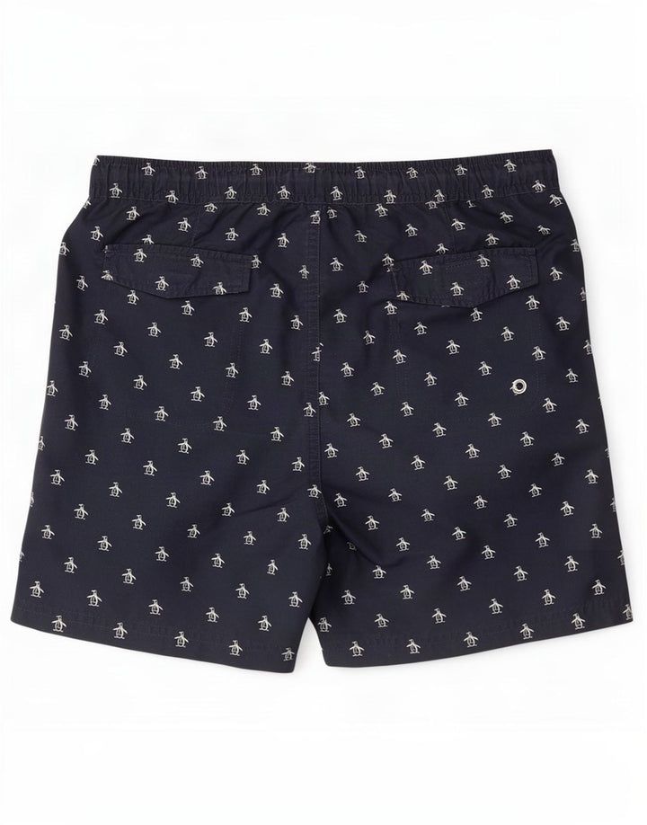 Bañador con gráfico Penguin para hombre Azul marino mediano