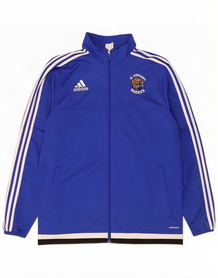 Chaqueta deportiva Adidas Climacool para hombre, poliéster azul grande