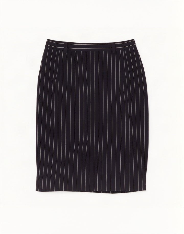 Falda midi para mujer Mondi EU 40 Mediana W28 Poliéster a rayas azul marino