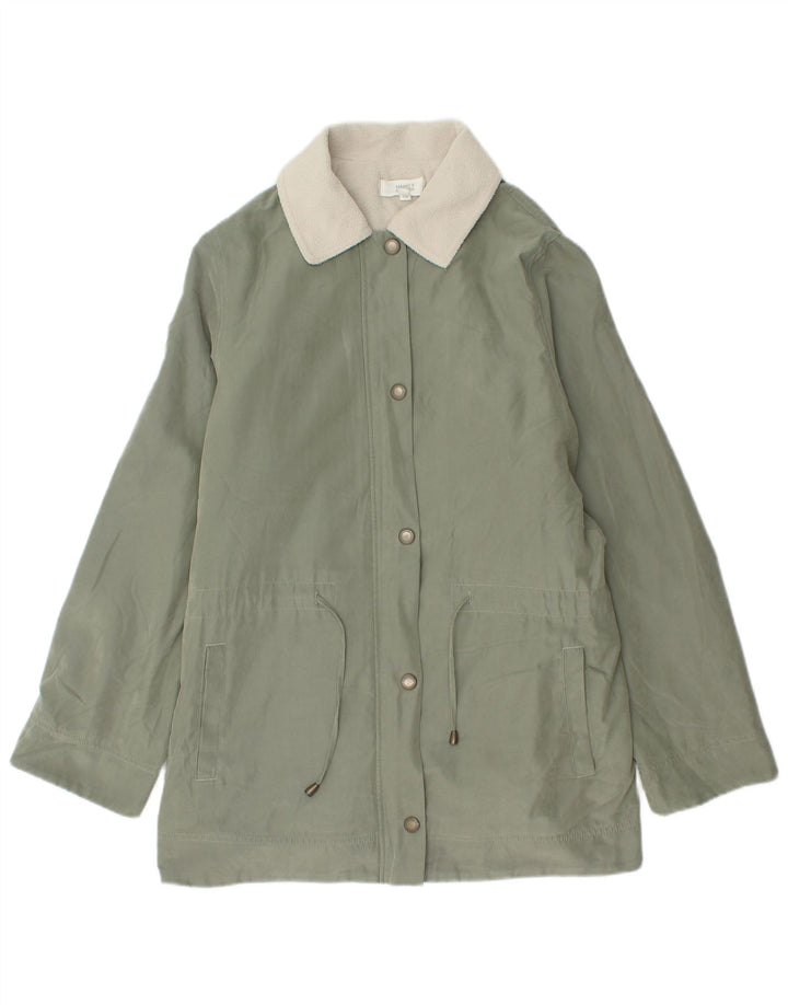 Marks & Spencer Chaqueta Parka Sherpa Extragrande para Mujer UK 40 Grande Verde