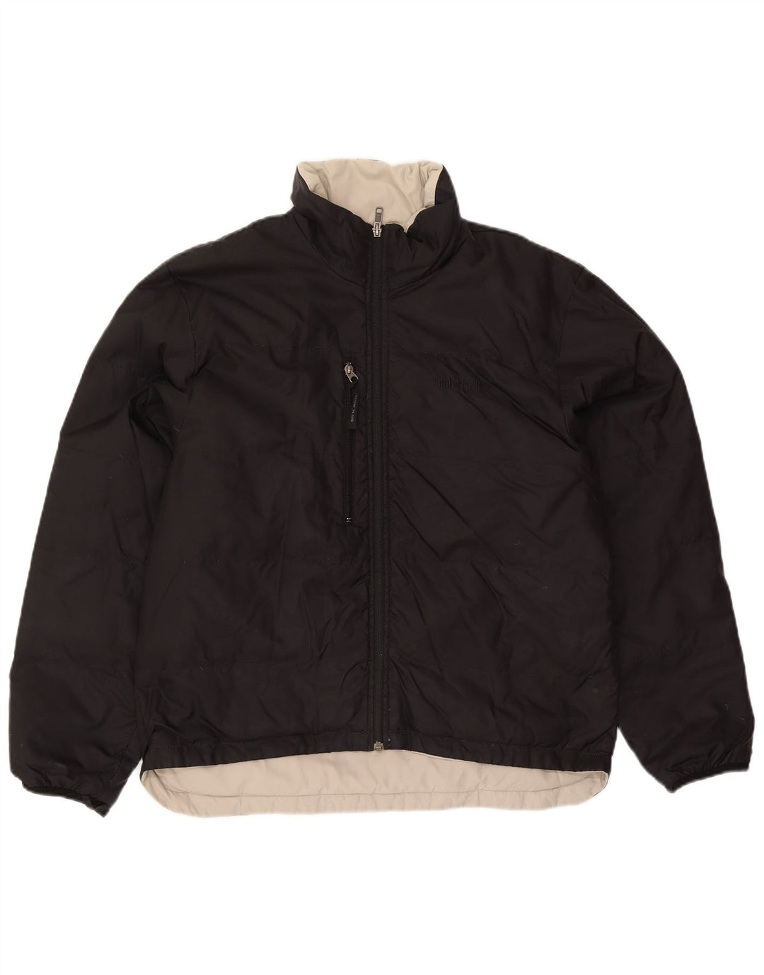 Timberland Chaqueta acolchada reversible para hombre UK 40 Large Nylon negro