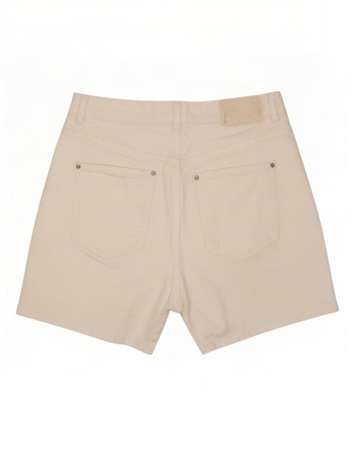 Zara Mujer Shorts Vaqueros EU 40 Medium W30 Blanco