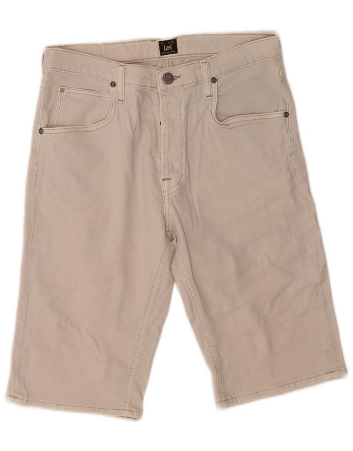 Pantalones cortos vaqueros Lee para hombre W30 Algodón beige medio