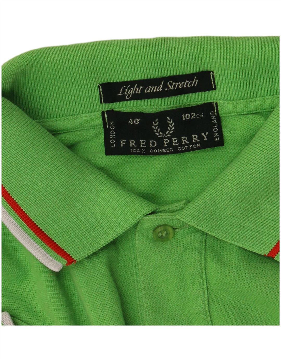 Polo Fred Perry Hombre Algodón Verde Medio