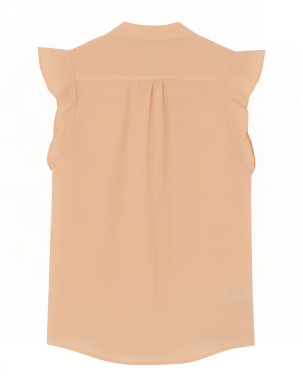 Oasis Blusa de manga corta para mujer UK 10 Small Pink Poliéster