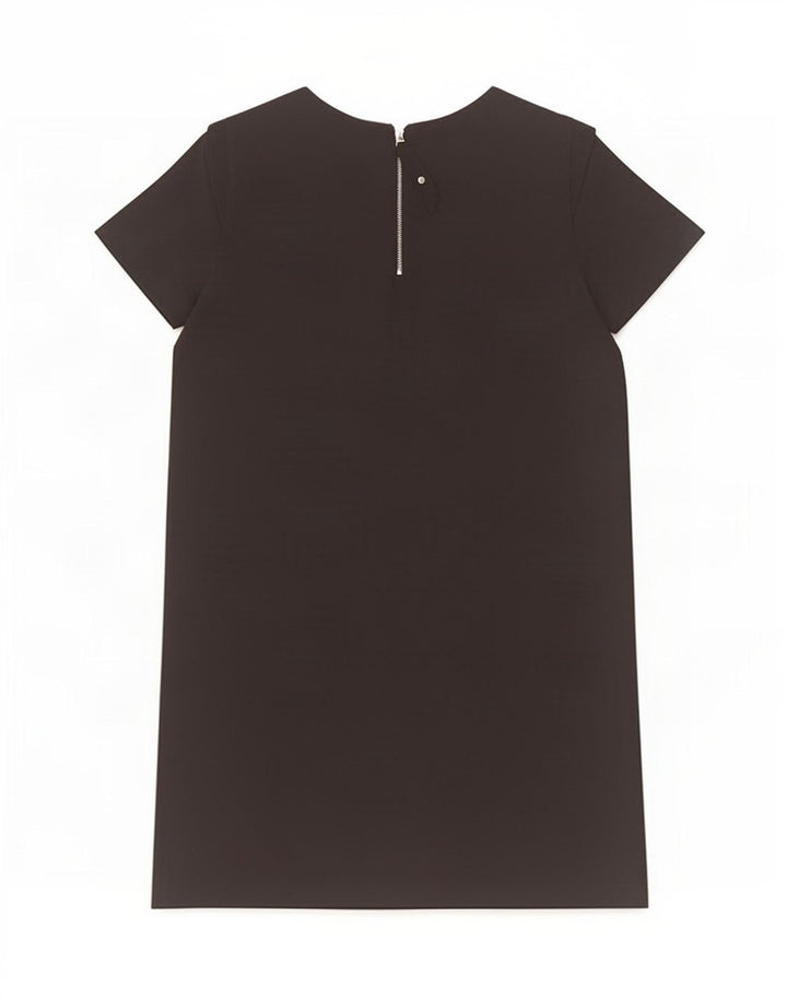 Zara Vestido recto para mujer UK 10 Small Poliéster negro