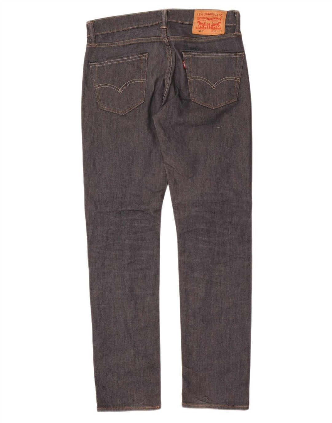 Levi's Hombre 511 Slim Jeans W30 L32 Algodón Gris