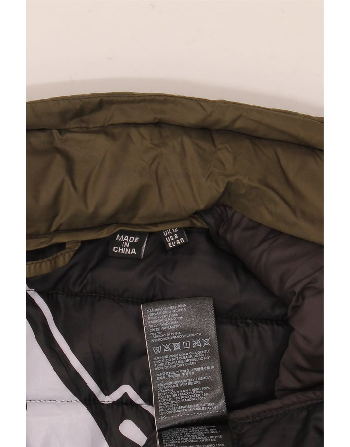 Superdry Chaqueta Acolchada Mujer UK 42 Medium Caqui Nylon