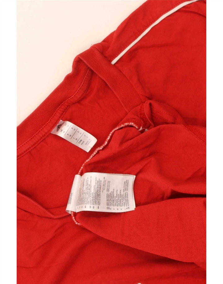 Camiseta Adidas Hombre Algodón Rojo Mediano