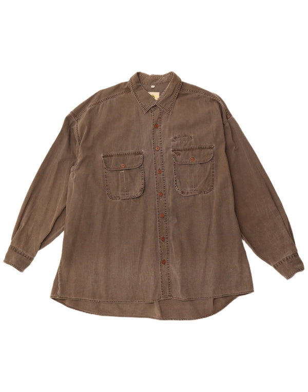 CAMEL ACTIVE Camisa Hombre 2XL Marrón