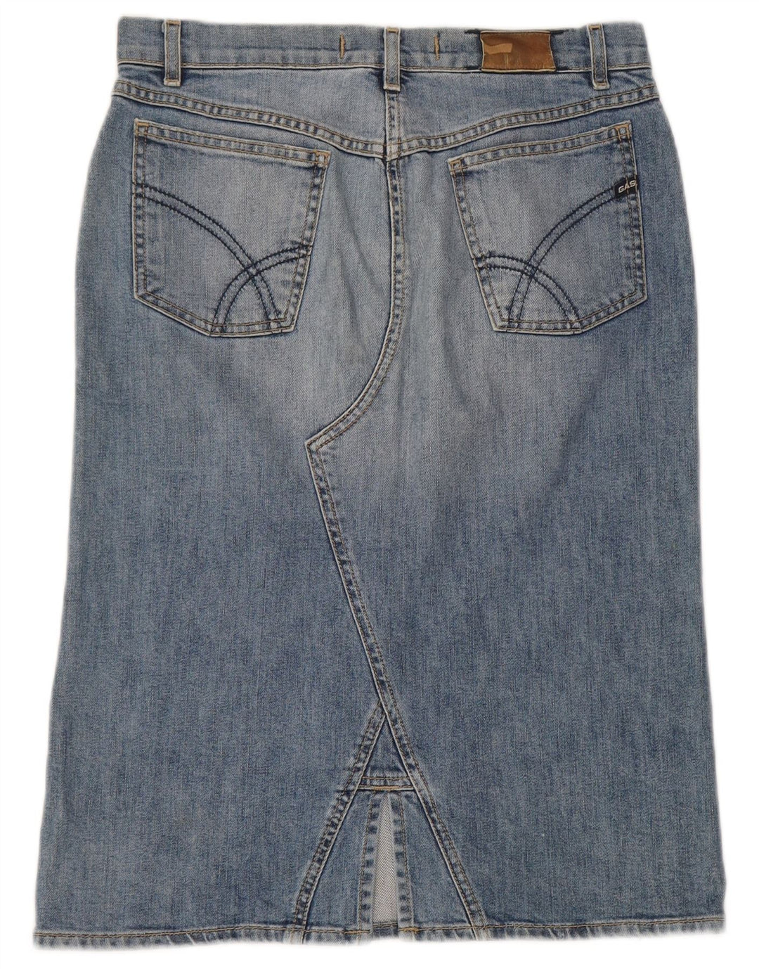 Falda Vaquera Gas Mujer Pequeña W28 Algodón Azul