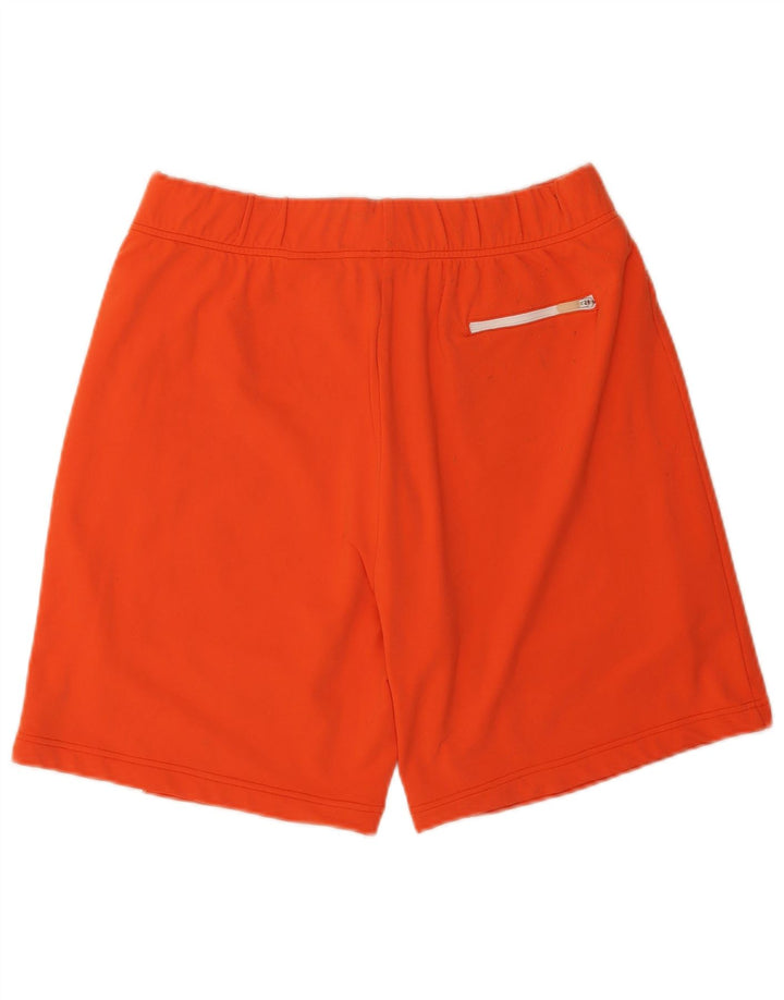 Fila Shorts deportivos para hombre en poliamida color block naranja mediano