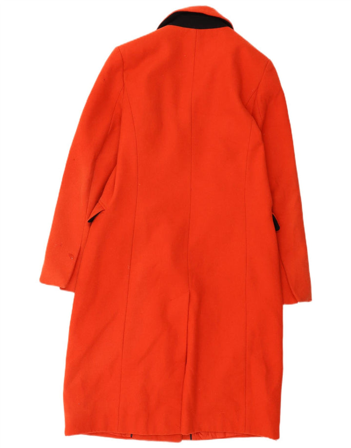 Topshop Abrigo cruzado para mujer UK 10 Small Lana naranja