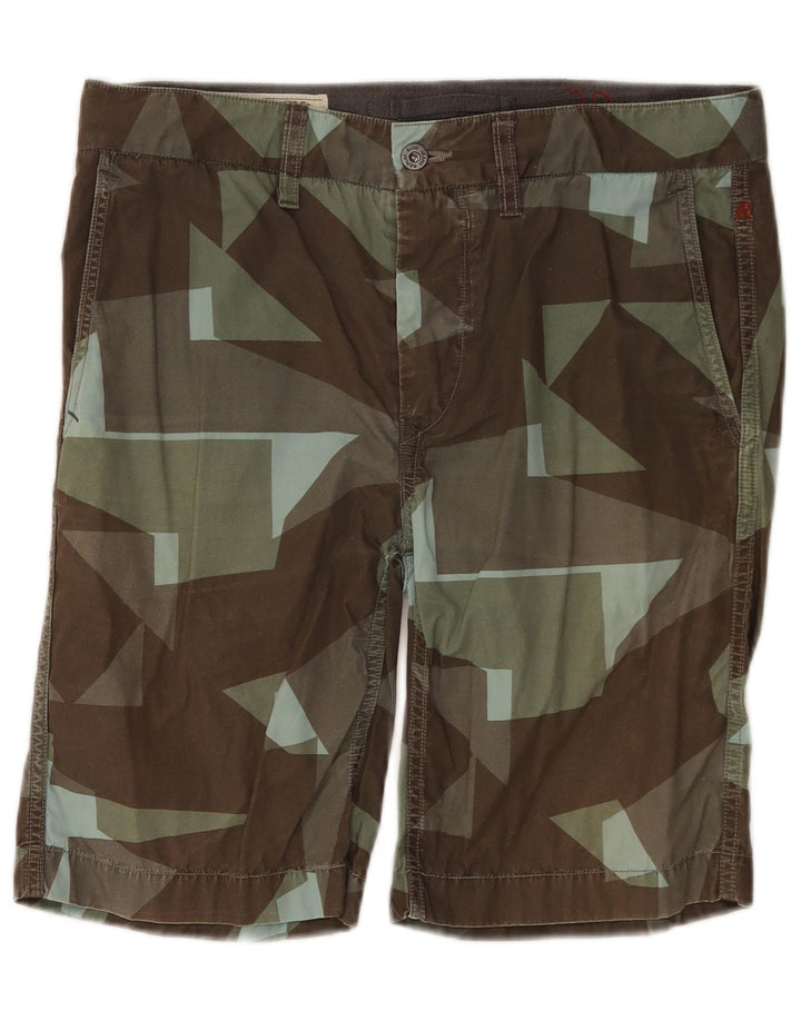 Replay Pantalones cortos chinos para hombre W30 Algodón geométrico multicolor mediano