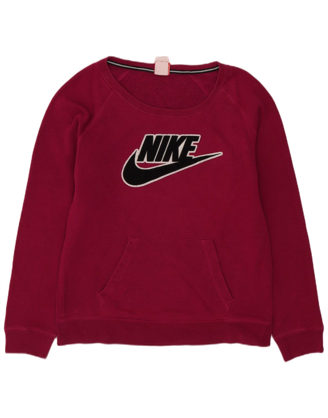Nike - Sudadera gráfica para mujer, talla 40, algodón rosa mediano