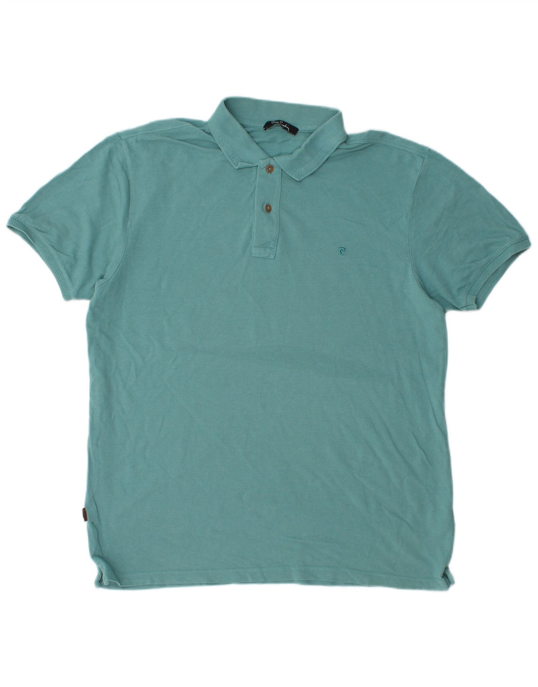 Pierre Cardin Polo Hombre Grande Turquesa Algodón