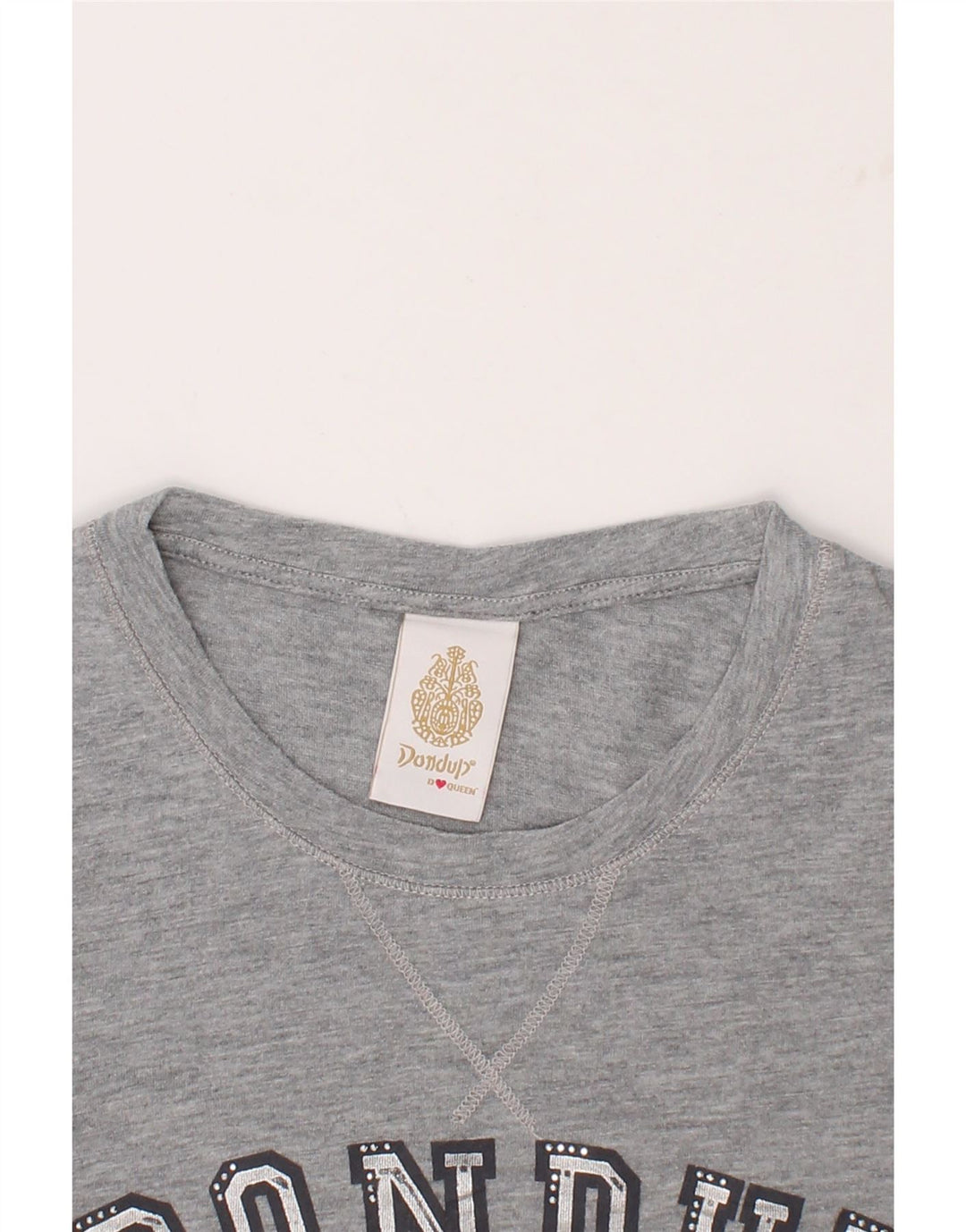DONDUP Girls Graphic Top Long Sleeve 5-6 Years Grey Vintage Dondup and Second-Hand Dondup from Messina Hembry 