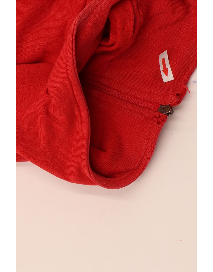 Kappa Hombre Sudadera Con Cremallera Y Cuello Jersey 3XL Algodón Rojo