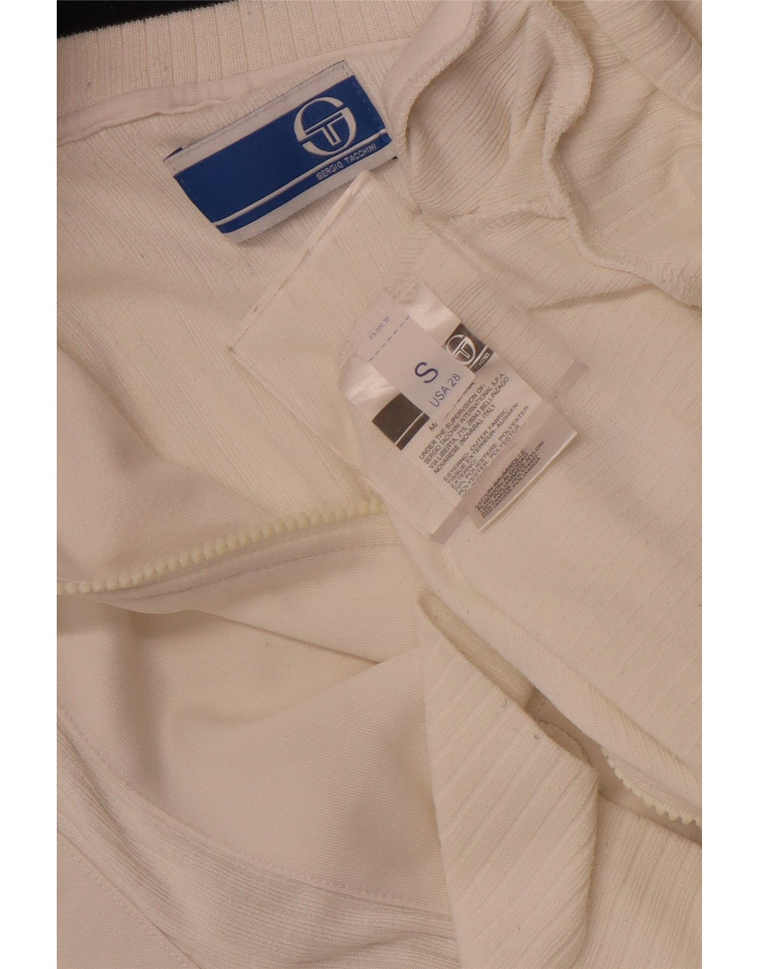 Sergio Tacchini Chaqueta De Chándal Para Hombre Small White Colourblock Poliéster