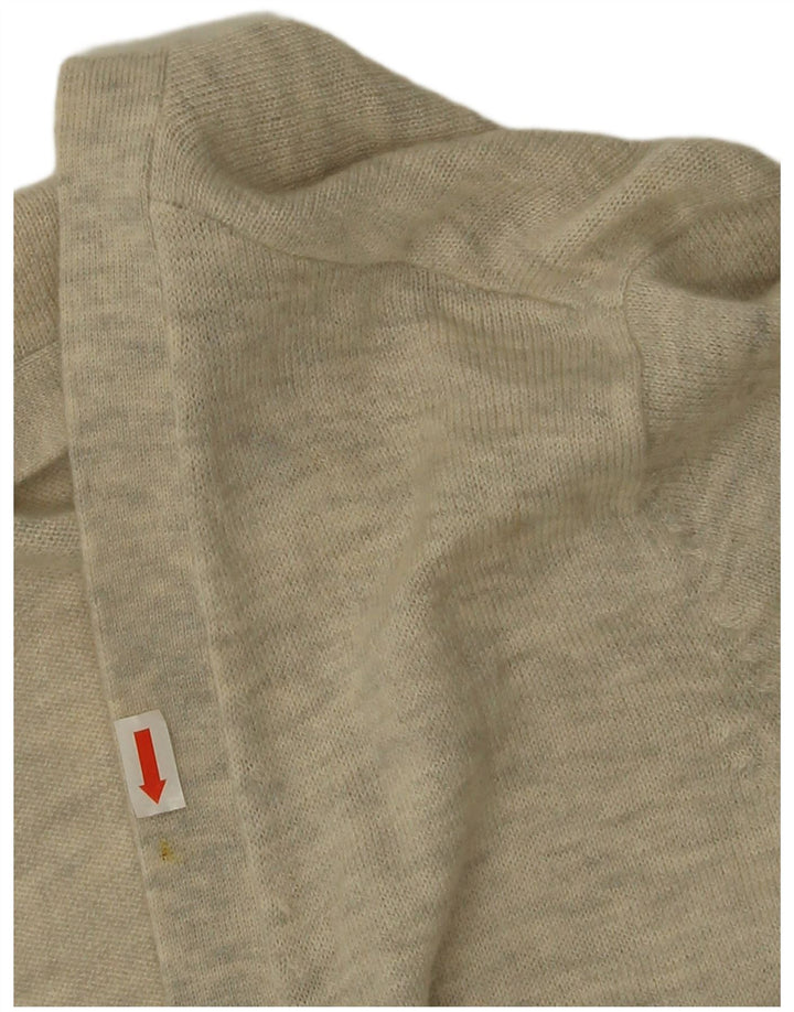 Cárdigan abierto largo para mujer de Fat Face UK 42 Lana gris medio