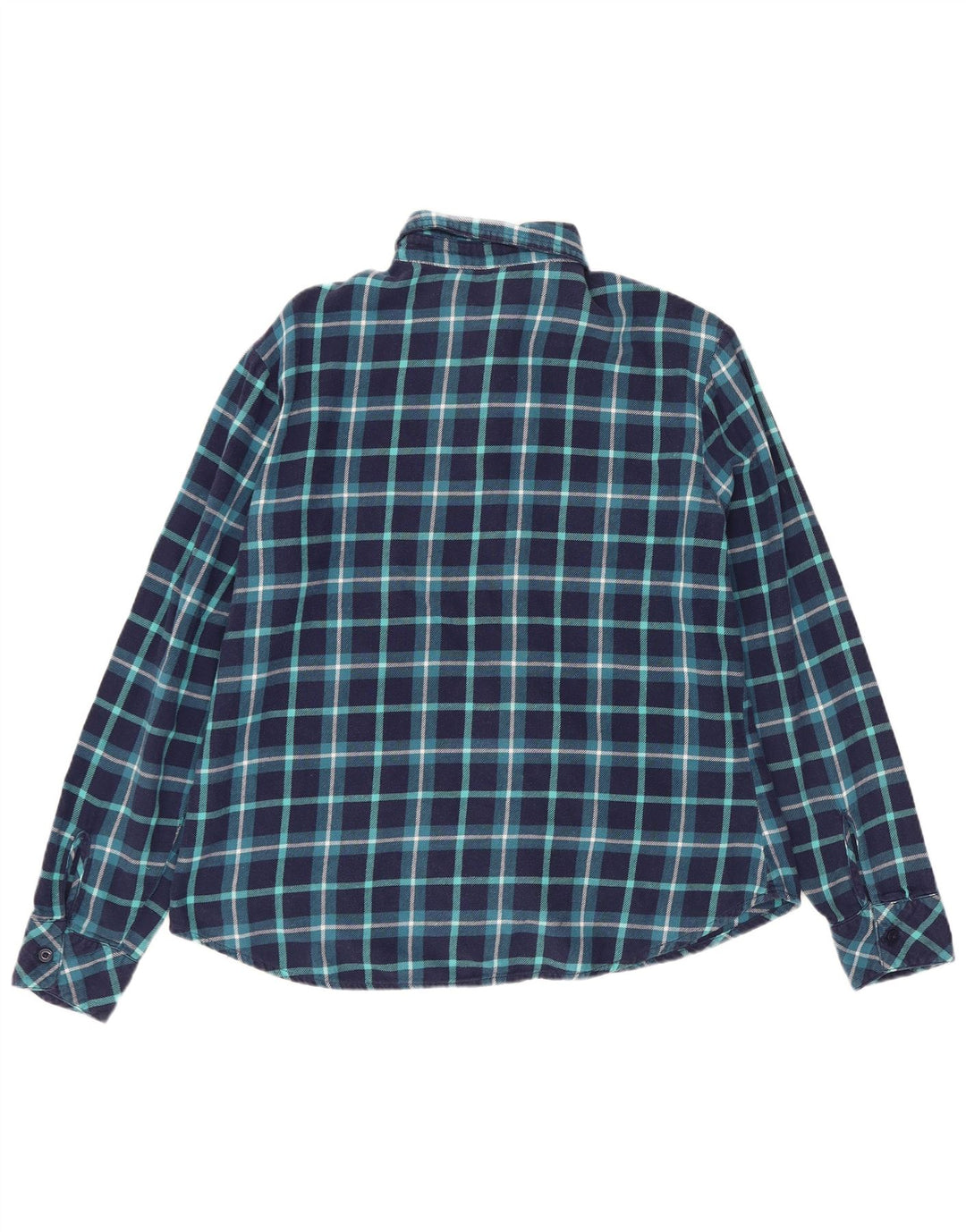 LEE - Camisa de franela para mujer (talla 40), color azul marino