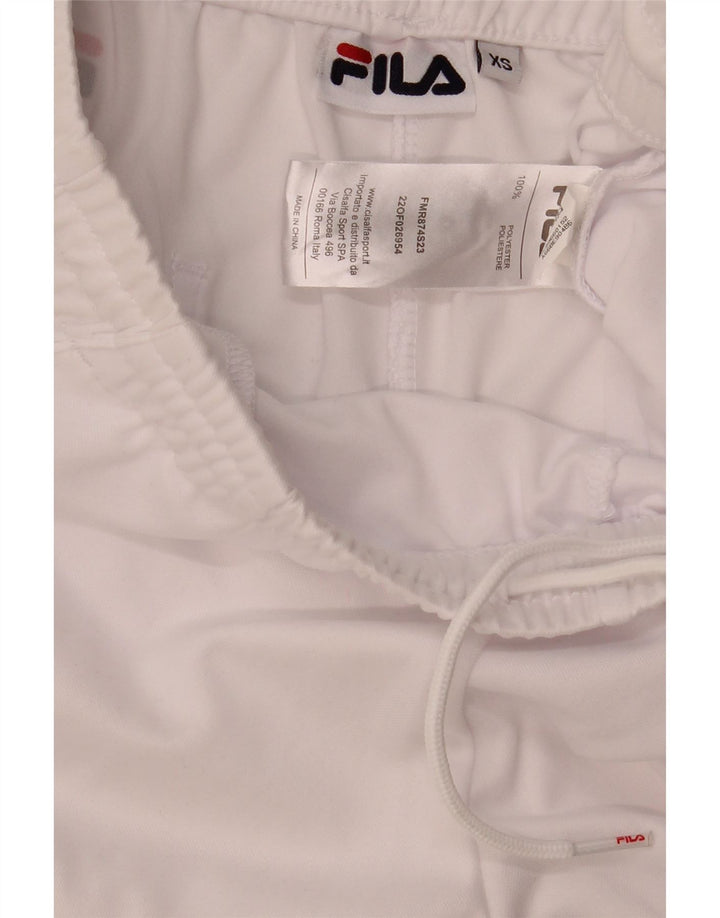 Fila Shorts deportivos gráficos para hombre XS Poliéster blanco