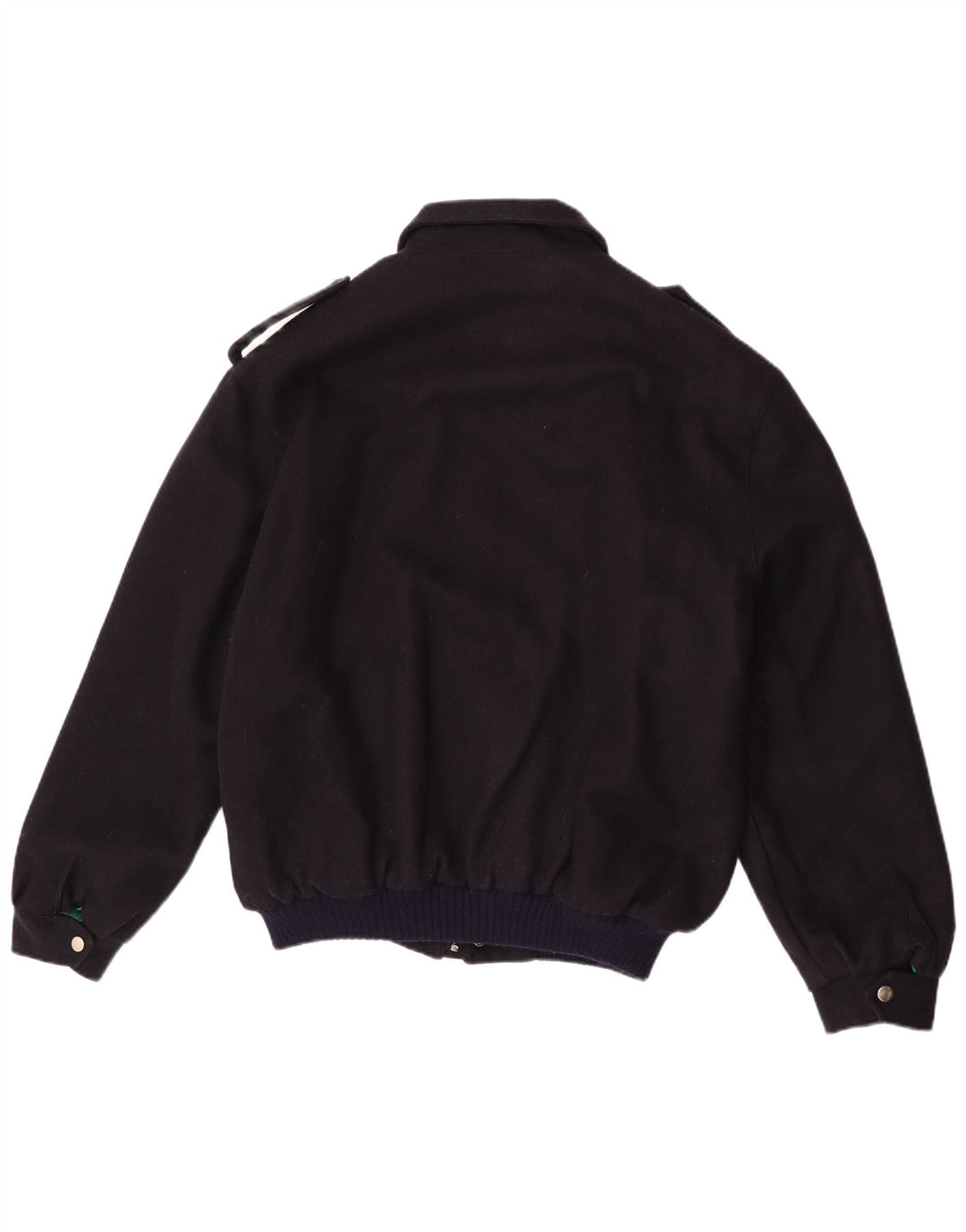 Vintage hombres militar bombardero chaqueta Reino Unido 40 grande azul marino