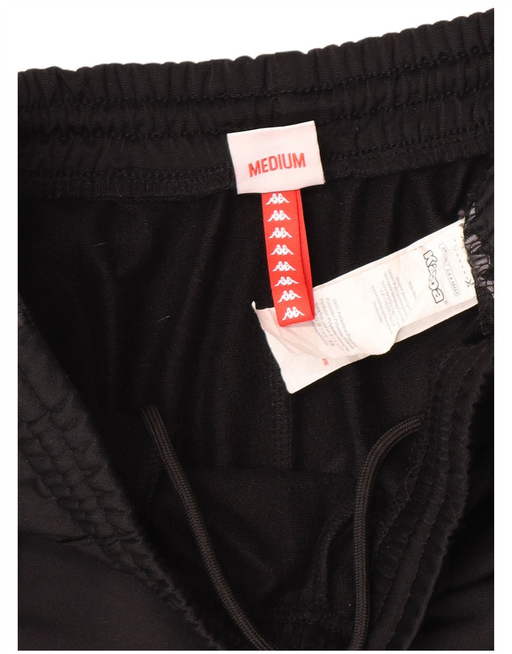 Kappa Hombre Pantalones De Chándal Gráfico Joggers Medium Negro Poliéster
