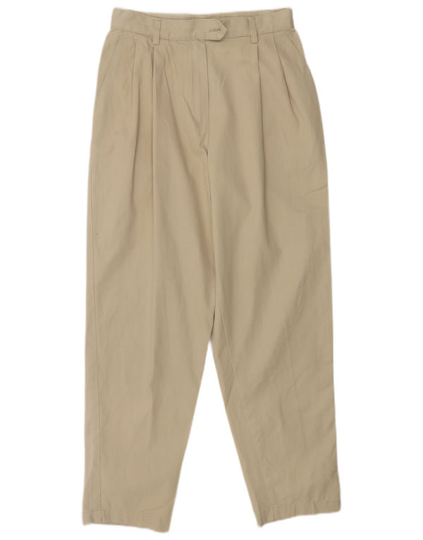 Pantalones chinos Marks & Spencer de ajuste relajado para mujer UK 10 Small W25 L26 Beige