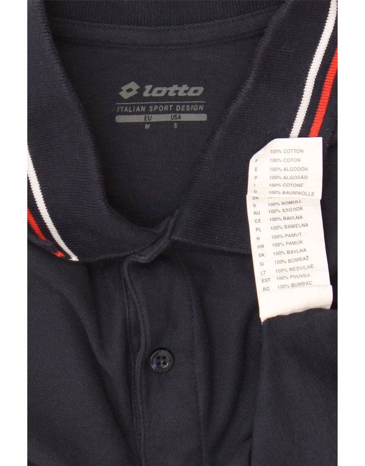 Polo Lotto Hombre Algodón Azul Marino Medio