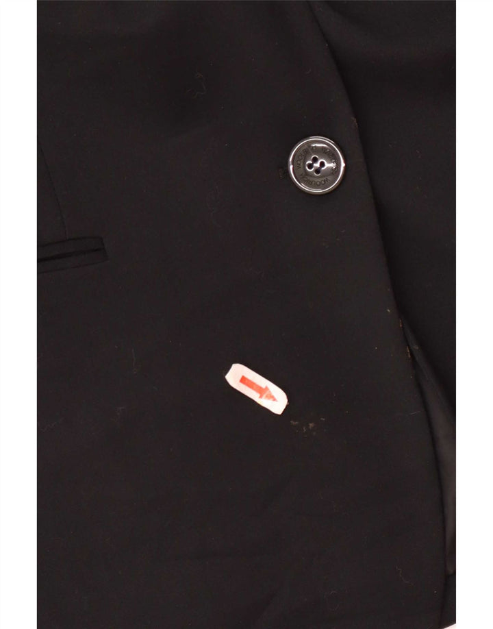 Sisley Chaqueta Blazer de 2 Botones para Mujer UK 42 Medium Black