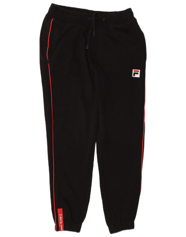 Fila Hombre Pantalones De Chándal Joggers XS Algodón A Rayas Negro