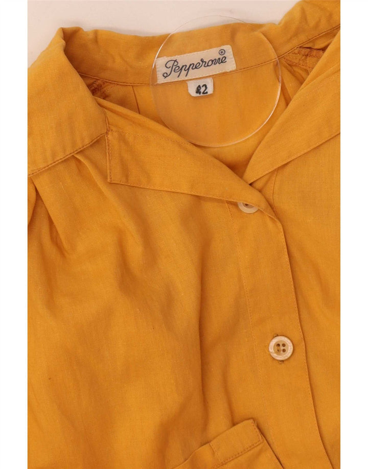 Chaqueta bomber vintage extragrande para mujer EU 42 Large Yellow