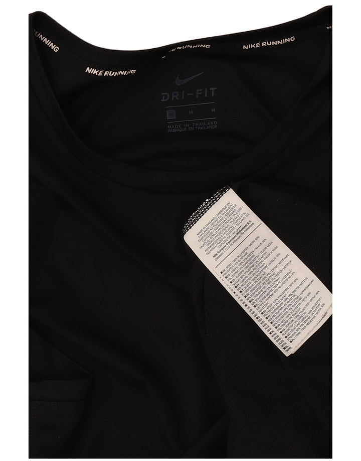 Nike Mujer Dri Fit Chaleco Top UK 14 Mediano Negro Poliéster