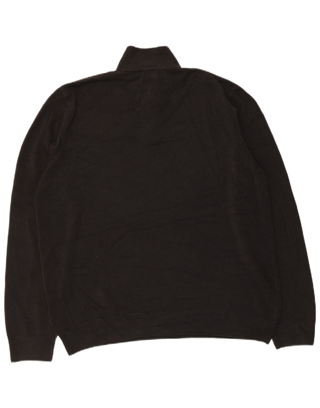Marks & Spencer Suéter con Cuello y Cremallera para Hombre XL Acrílico Negro