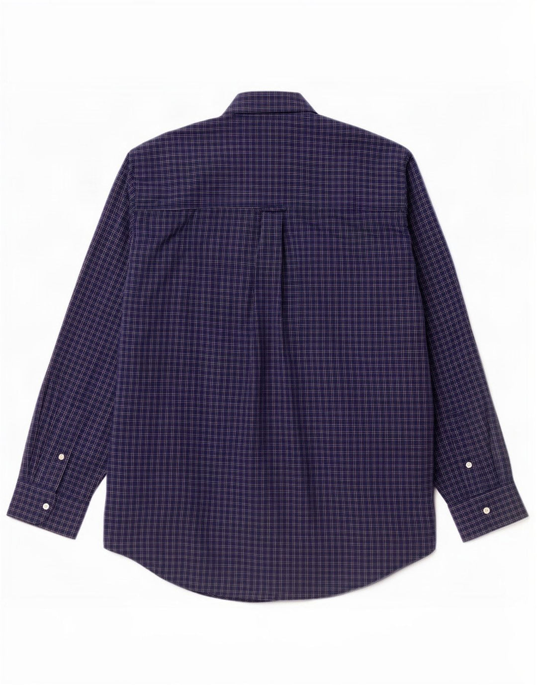 Chaps Camisa de fácil cuidado para hombre XL Algodón a cuadros azul marino